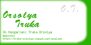 orsolya truka business card